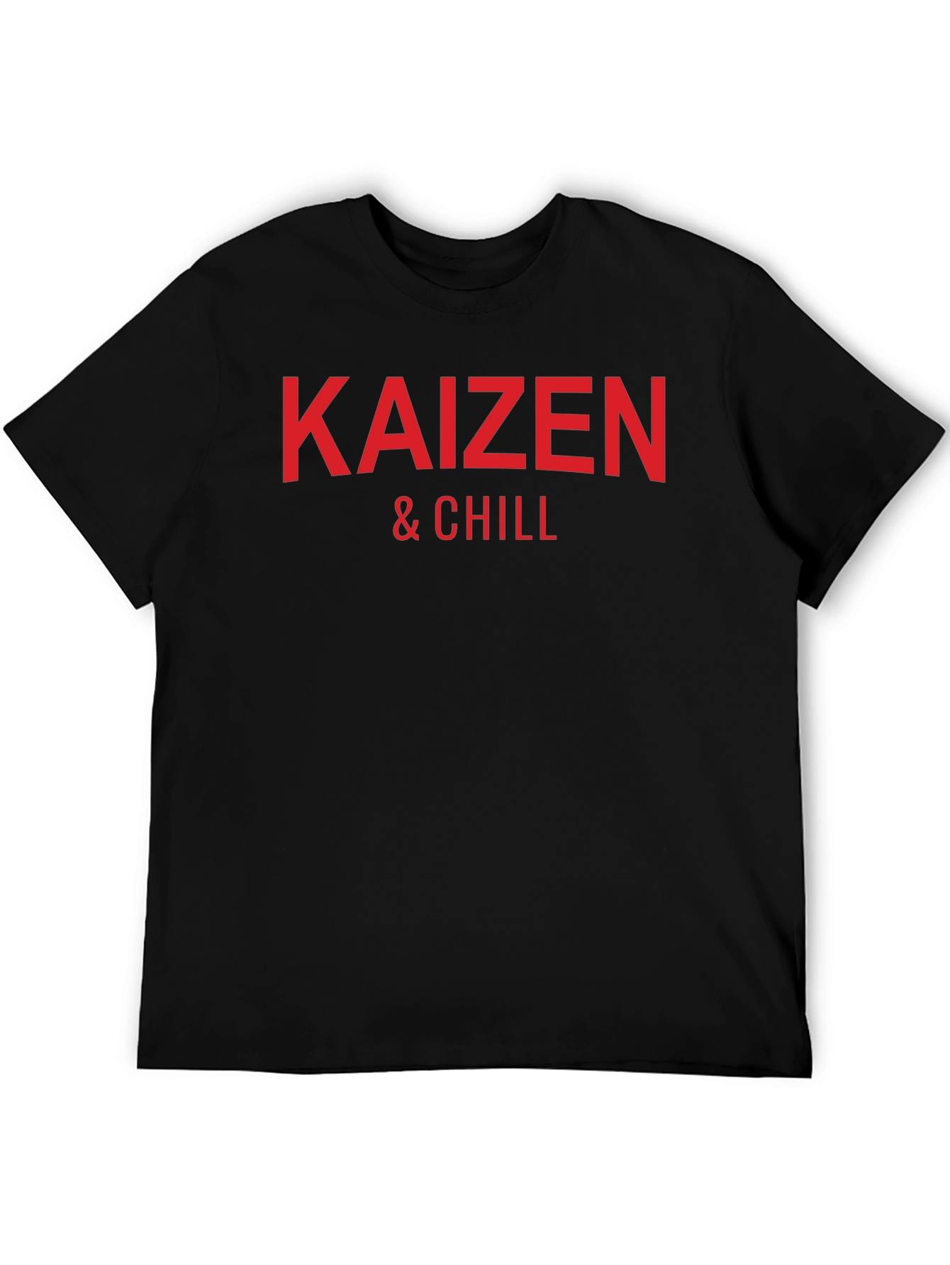 Kaizen & Chill Graphic Tee - Black Cotton T-Shirt