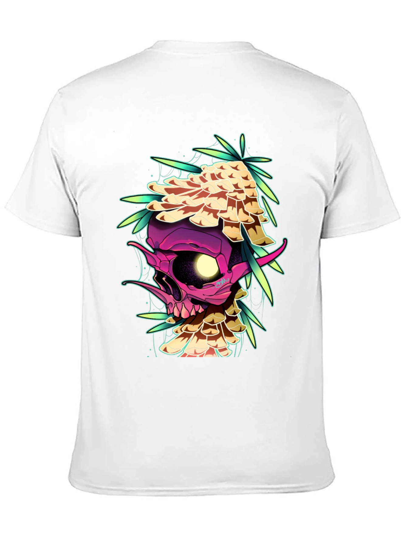 Skull Mushroom Graphic Tee - Edgy Style
