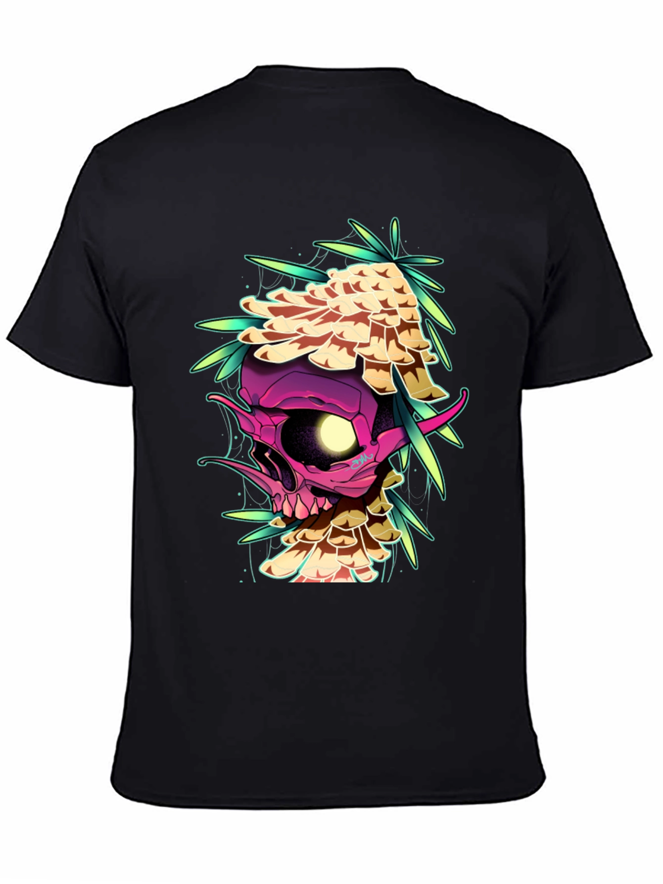 Skull Mushroom Graphic Tee - Edgy Style