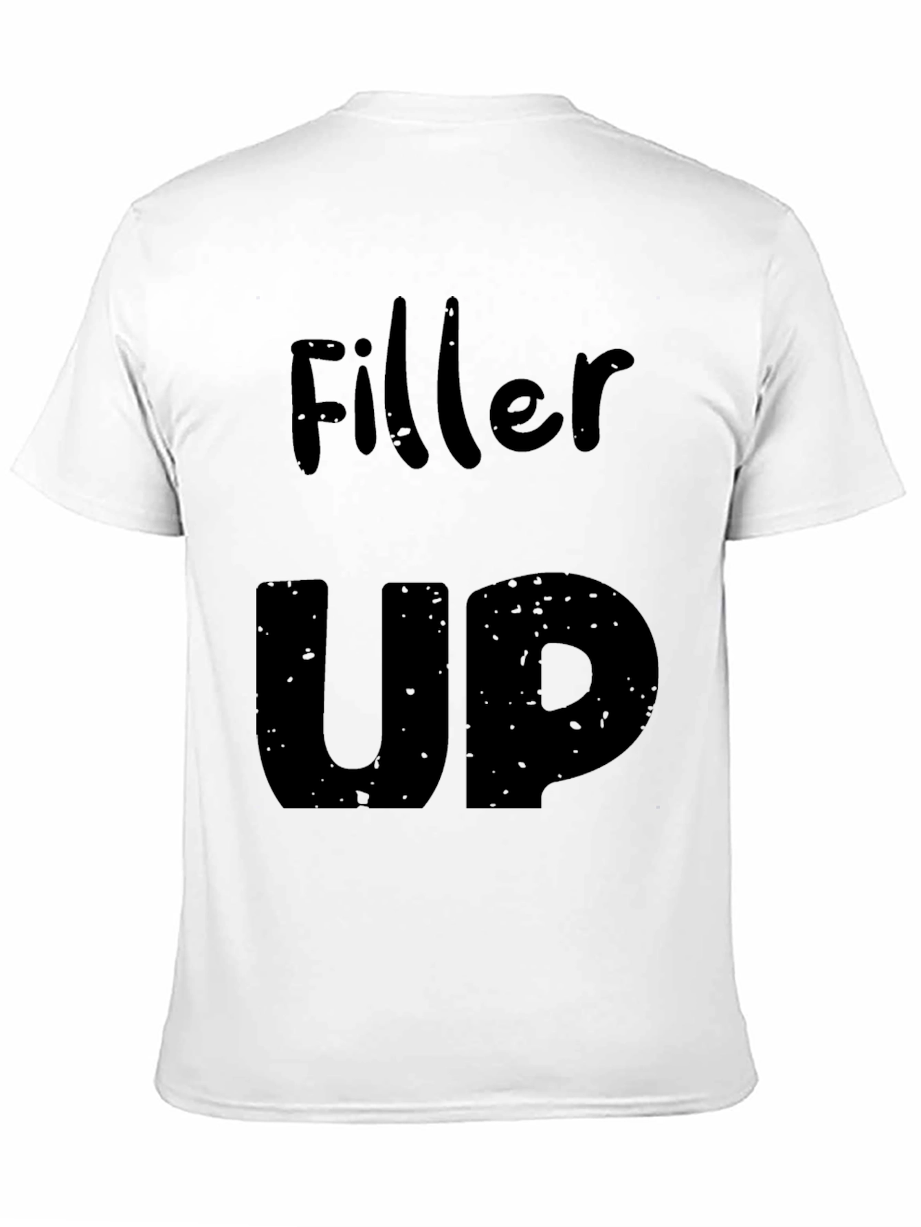 Filler Up Graphic Tee - Black Cotton T-Shirt