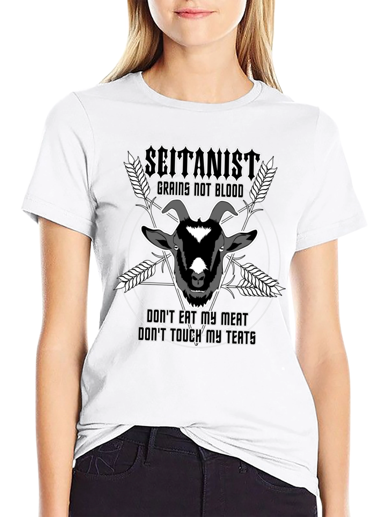 Seitanist Goat Graphic Tee - Vegan Style