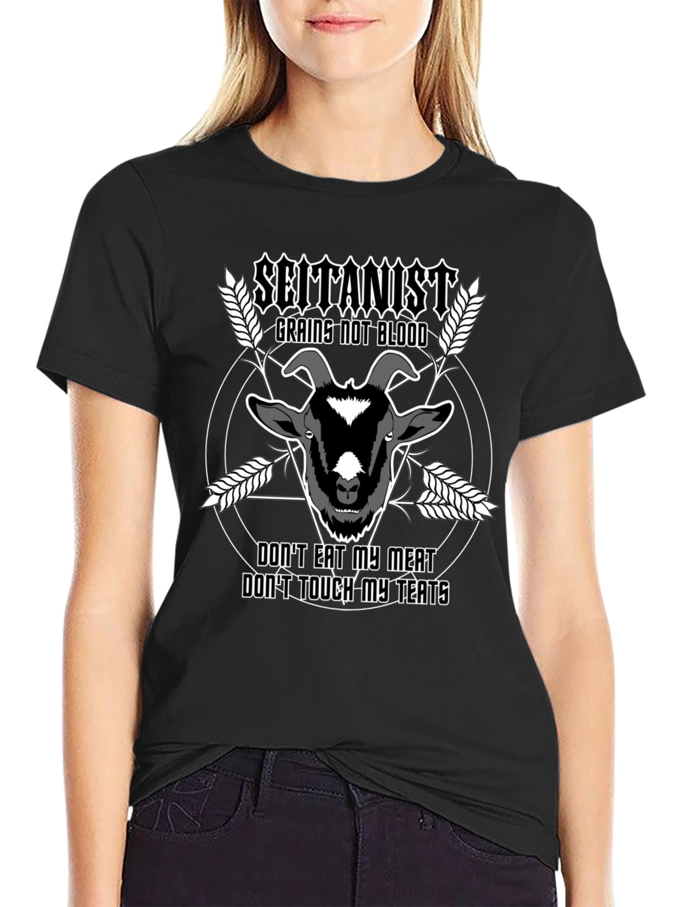Seitanist Goat Graphic Tee - Vegan Style