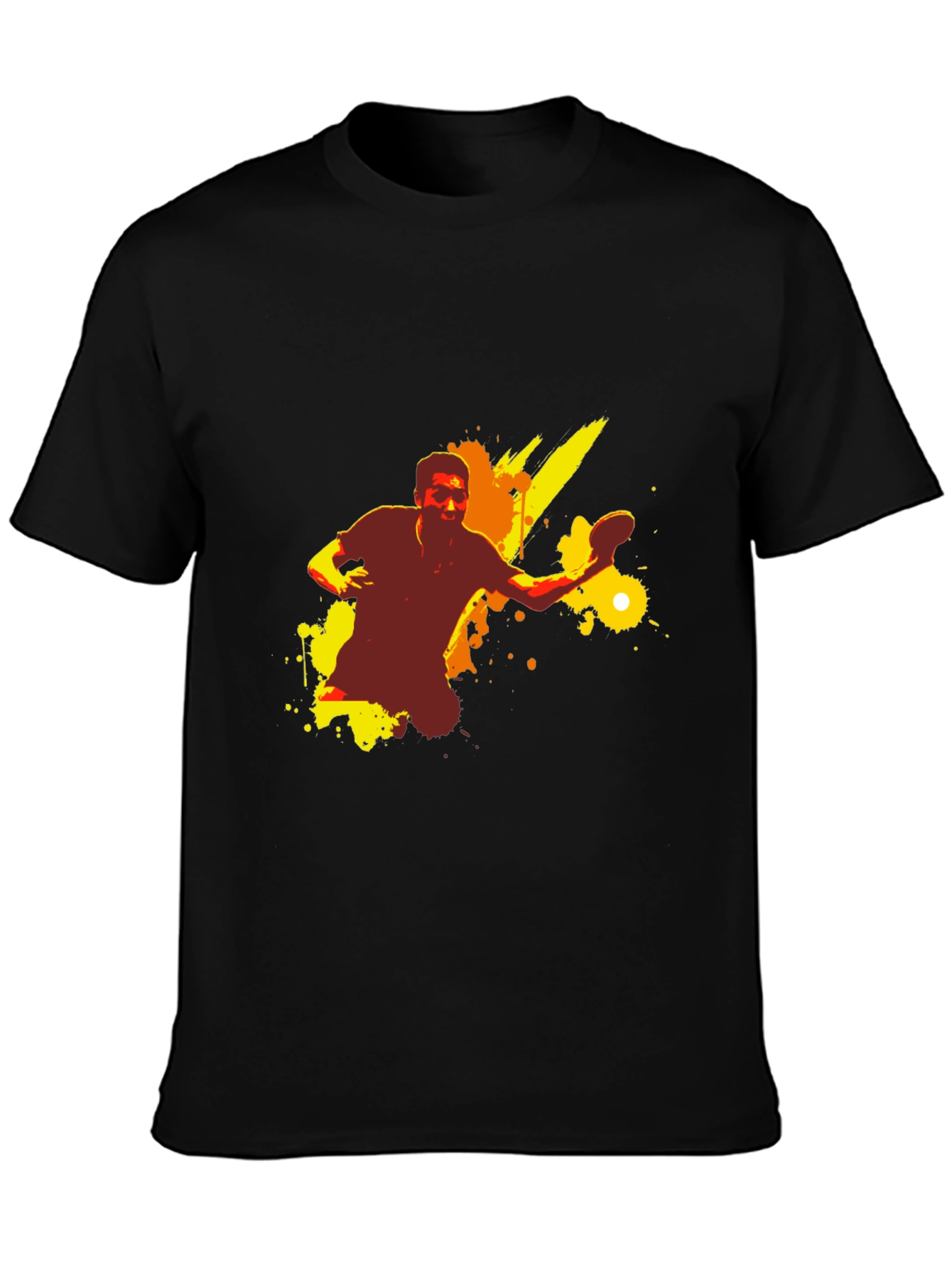 Cool Table Tennis Graphic T-Shirt