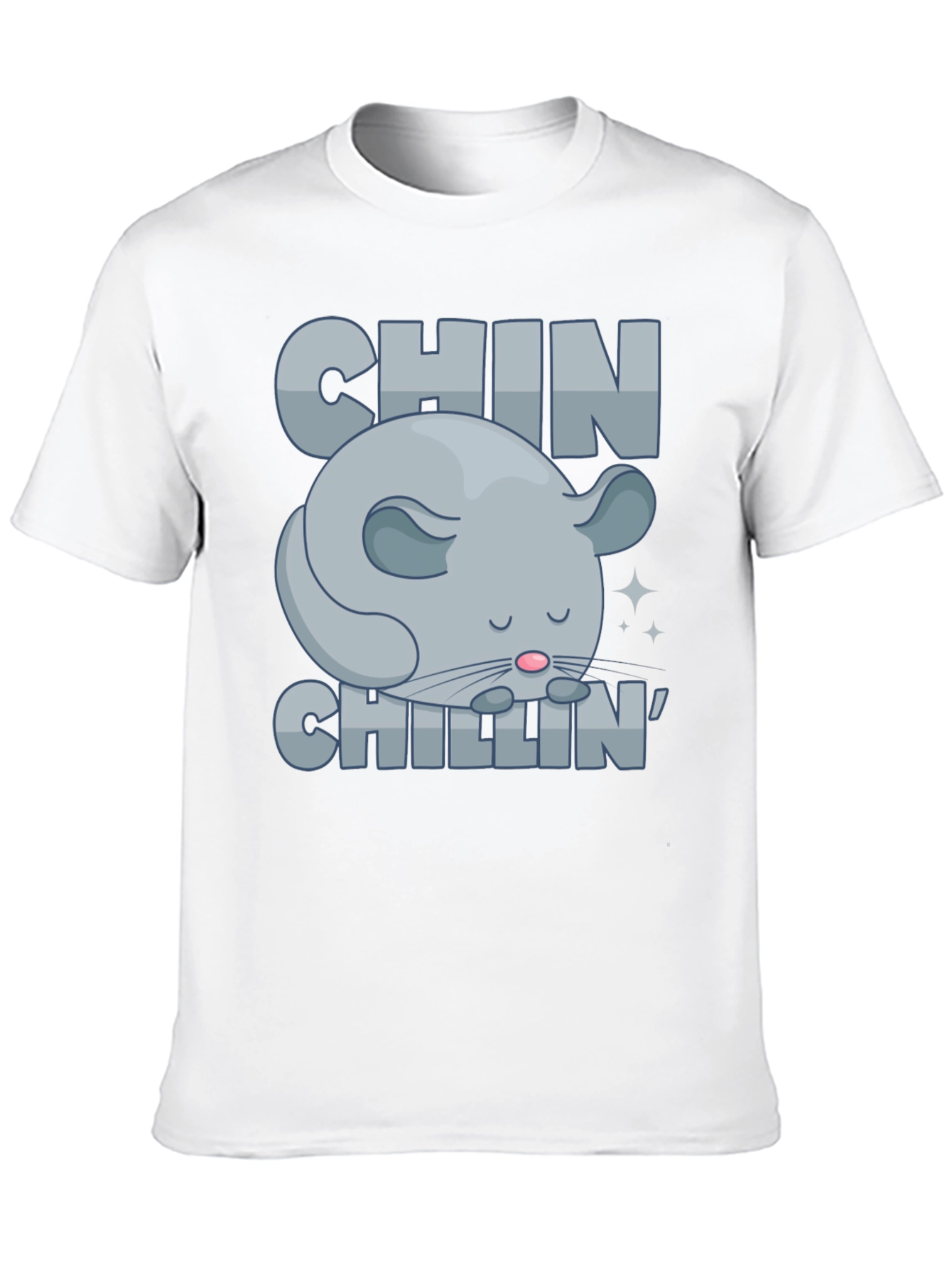 Chin Chillin T-Shirt Funny Chinchilla Graphic Tee