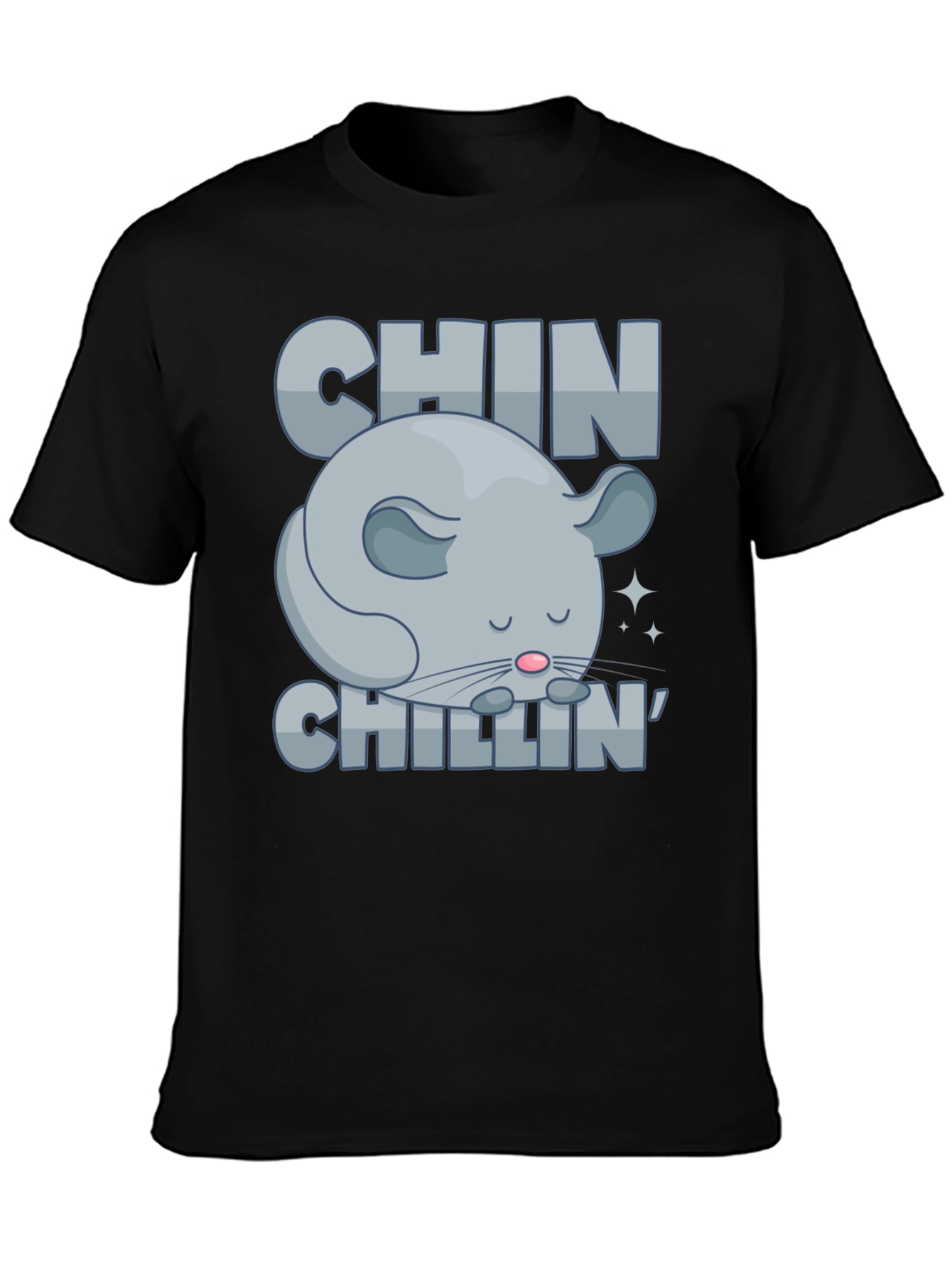 Chin Chillin T-Shirt Funny Chinchilla Graphic Tee