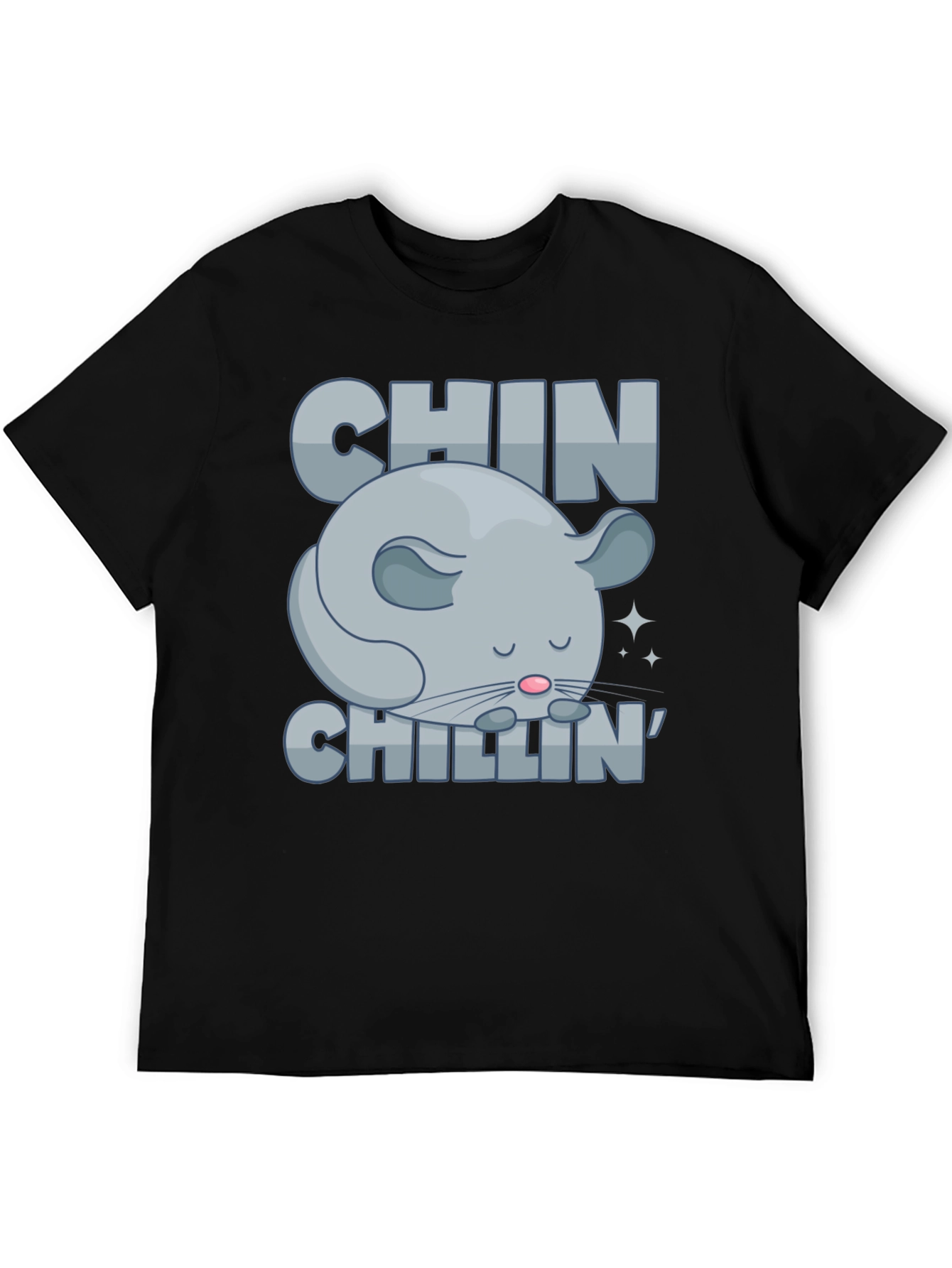 Chin Chillin T-Shirt Funny Chinchilla Graphic Tee