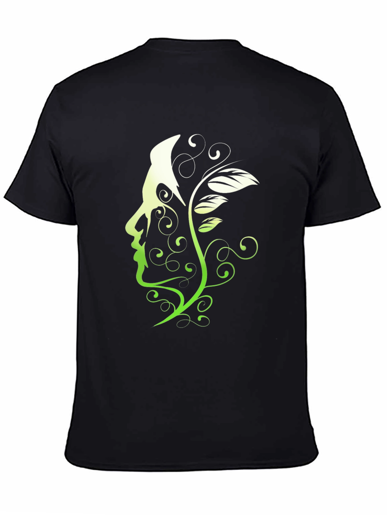 Nature Silhouette Graphic Tee - Black