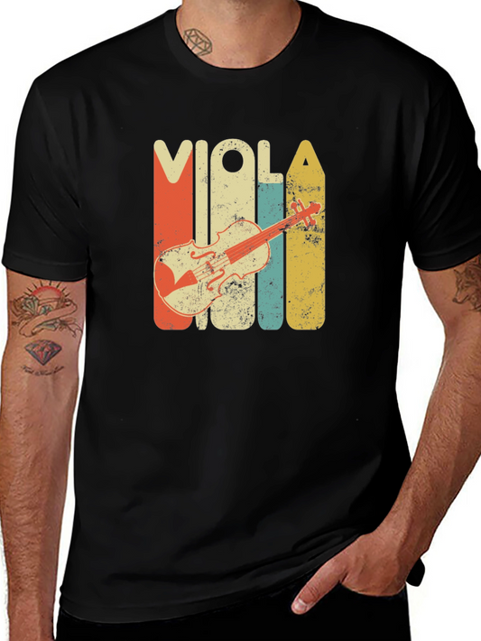 Retro Viola T-Shirt - Vintage Music Tee