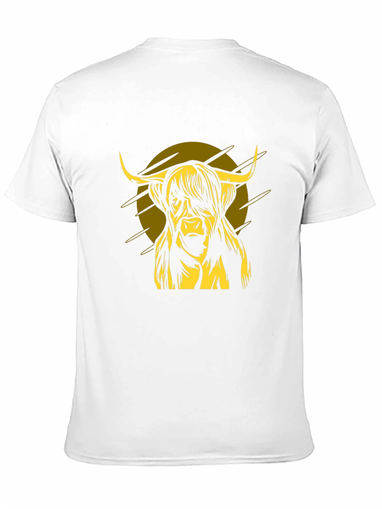 Highland Cow Graphic Tee - Black