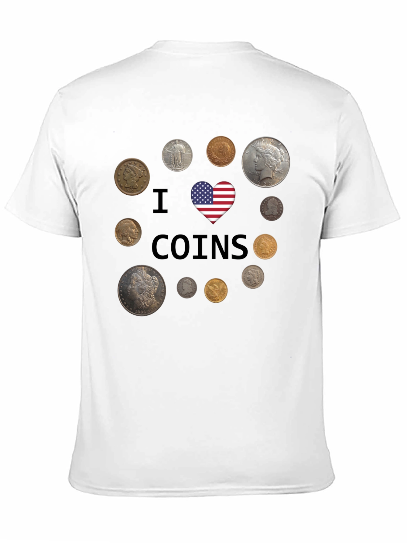 I Heart Coins Graphic T-Shirt