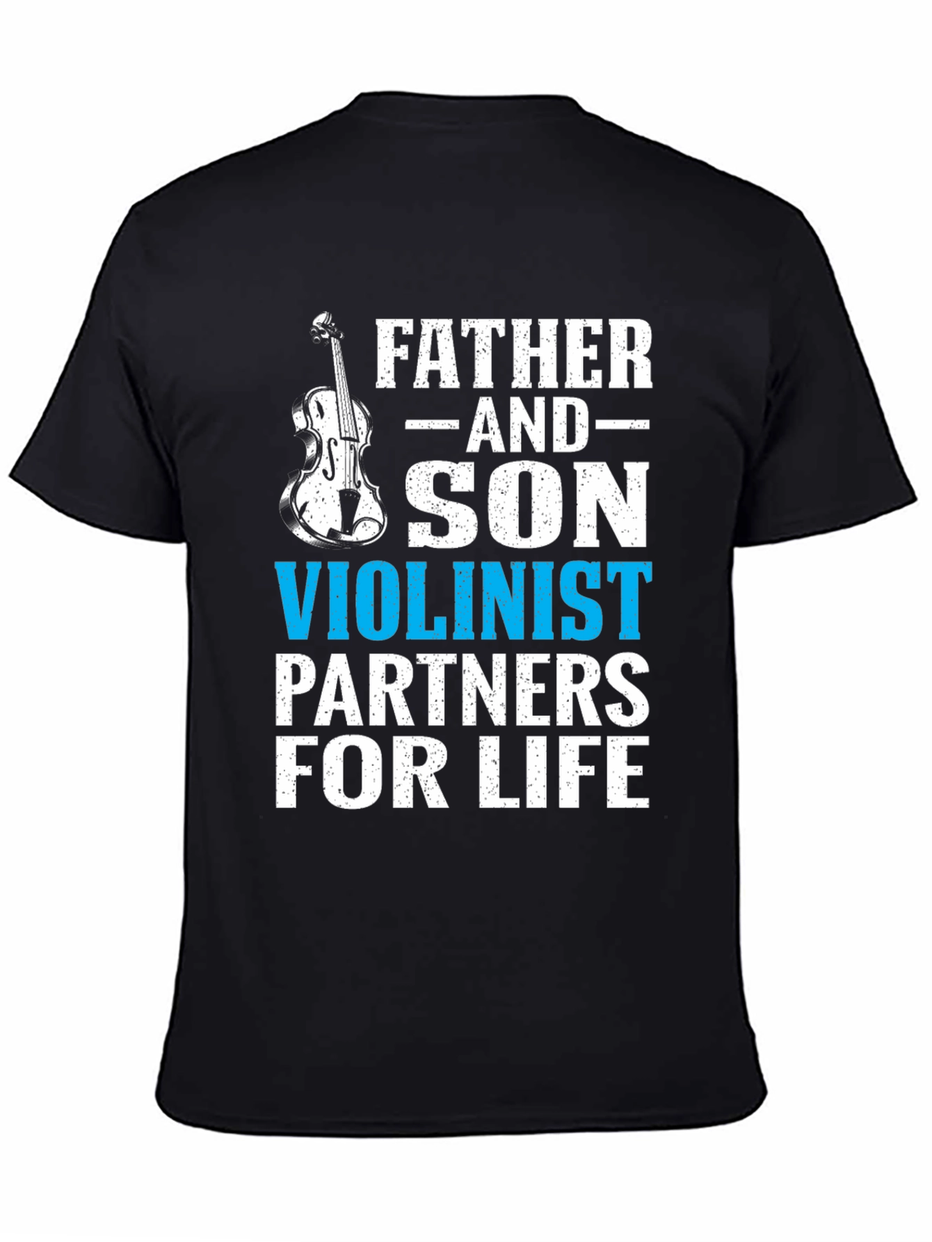 Father and Son Violinist Partners for Life T-Shirt