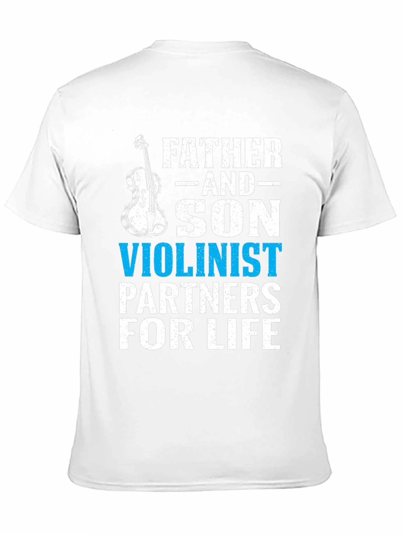 Father and Son Violinist Partners for Life T-Shirt