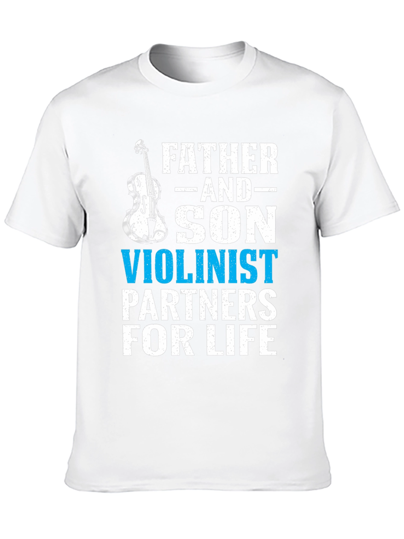 Father and Son Violinist Partners for Life T-Shirt