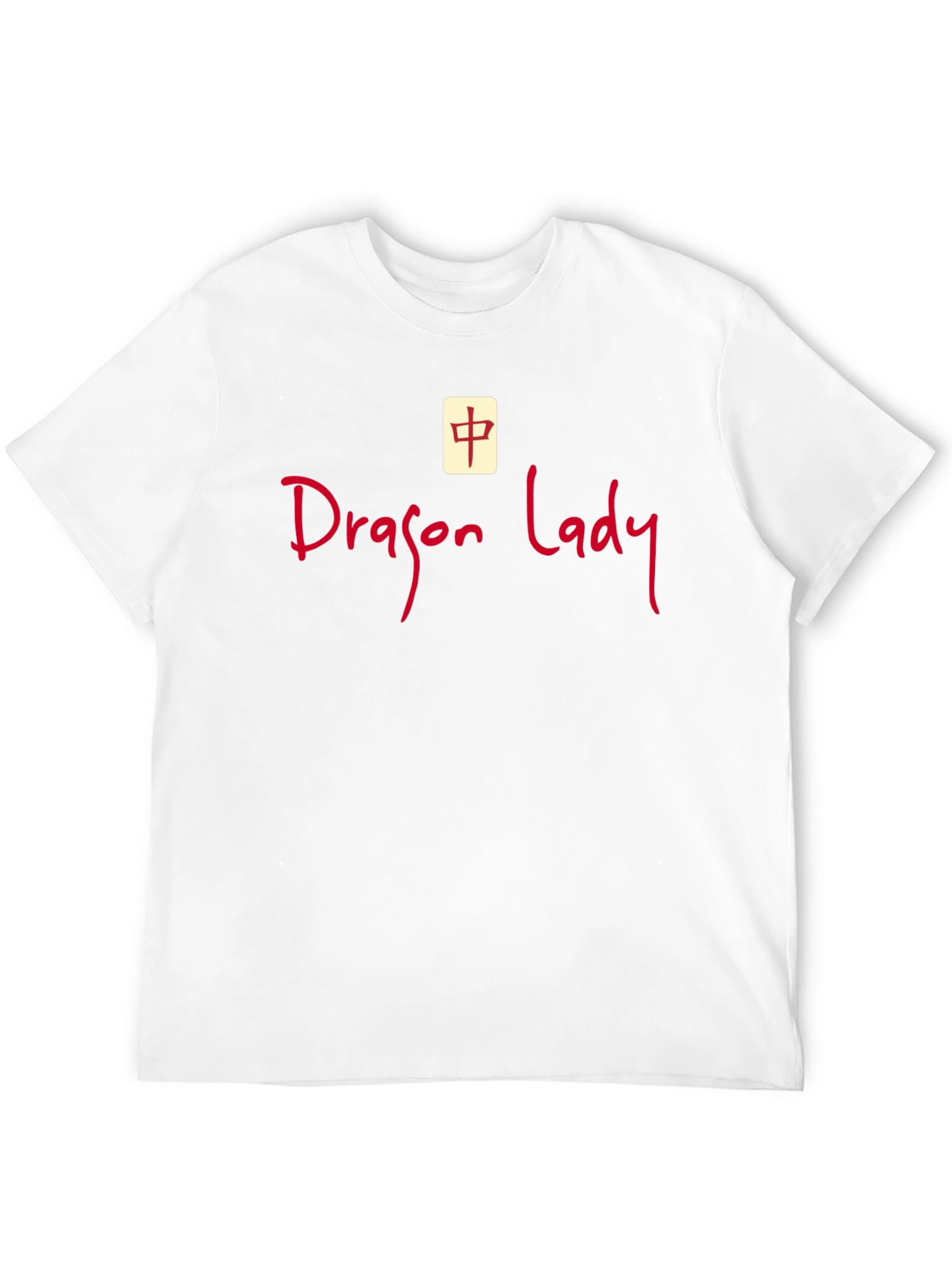 Dragon Lady Graphic Tee - Black Crew Neck T-Shirt