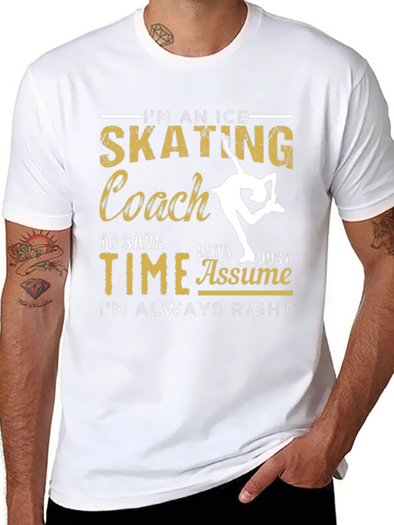 Ice Skating Coach T-Shirt: Always Right!