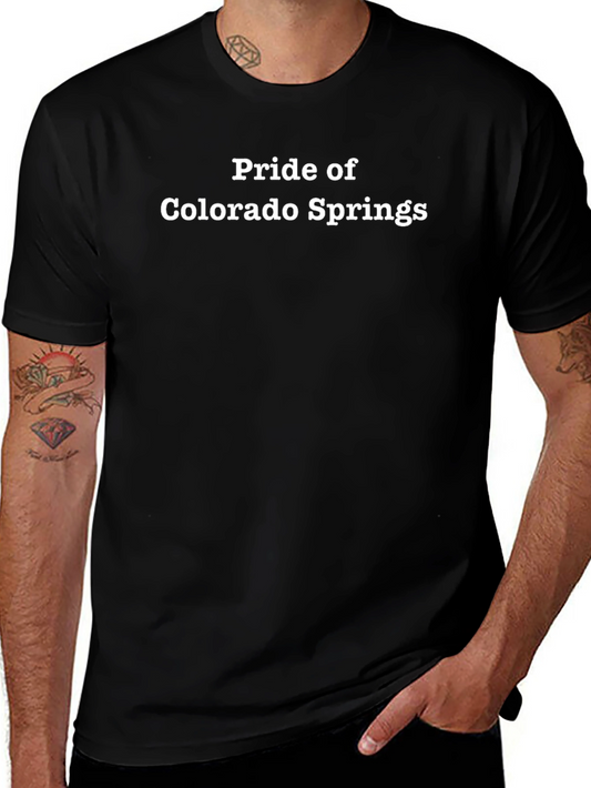 Pride of Colorado Springs Black T-Shirt