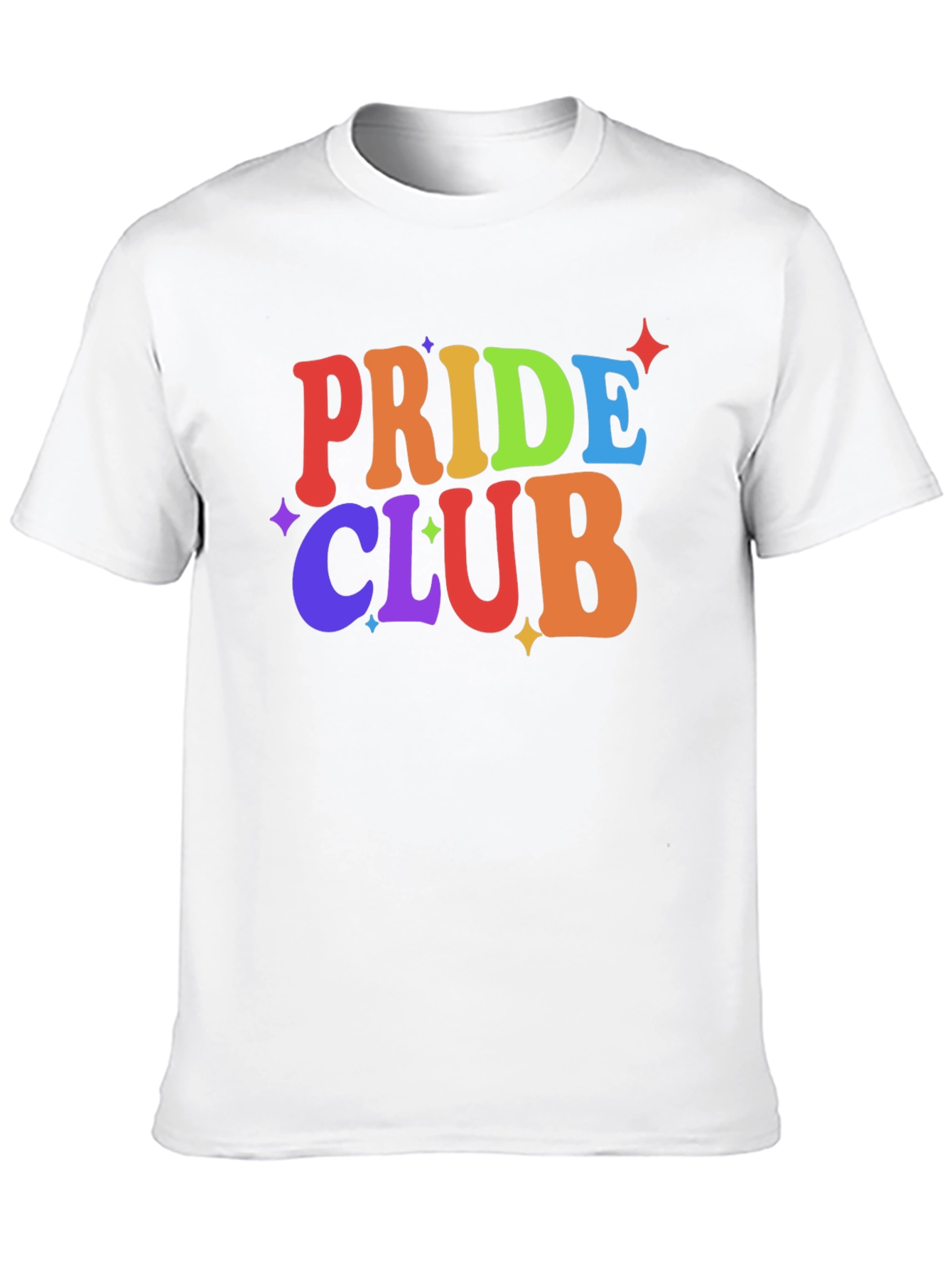 Pride Club Rainbow Graphic Tee - Black