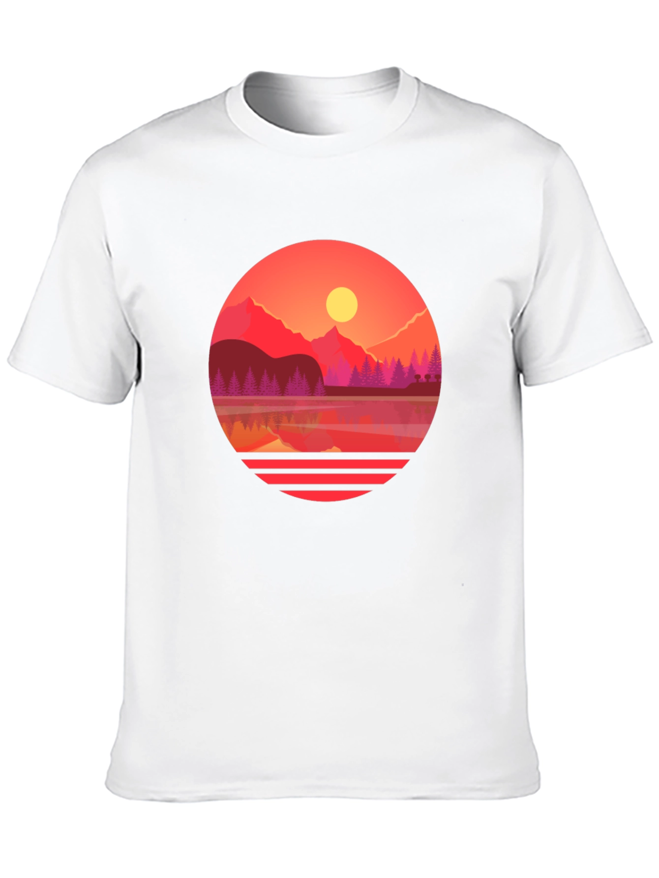 Sunset Lake Graphic Tee - Nature Inspired