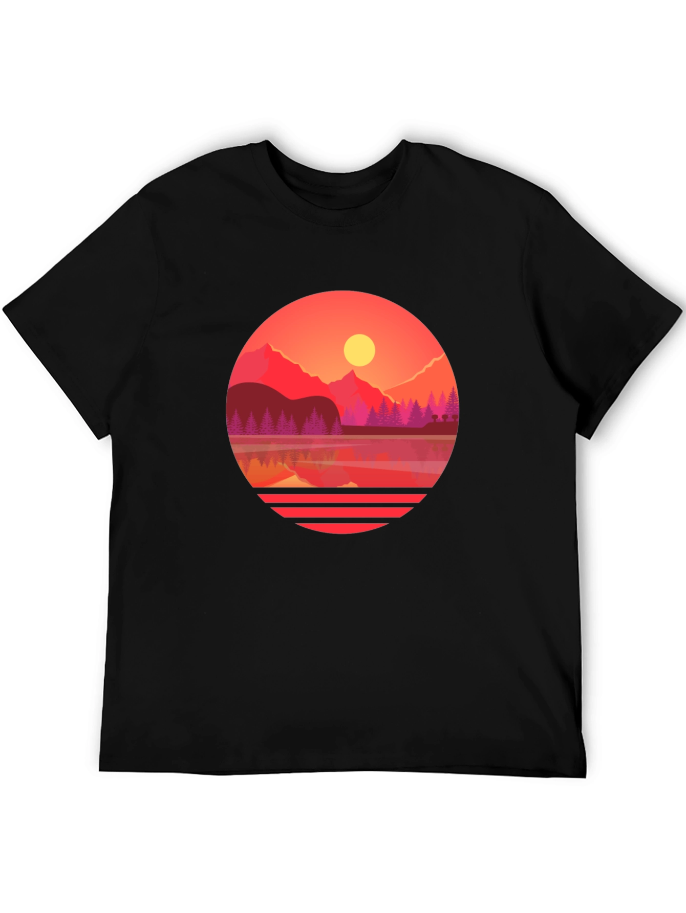 Sunset Lake Graphic Tee - Nature Inspired