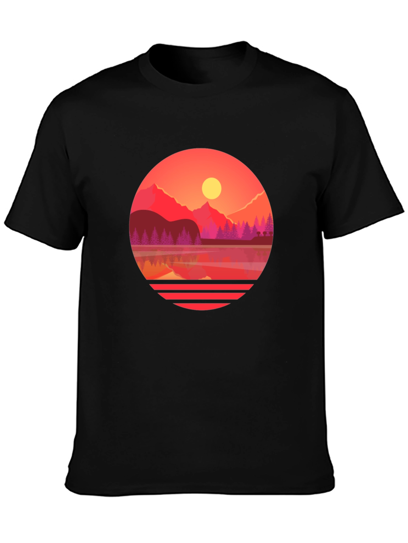 Sunset Lake Graphic Tee - Nature Inspired