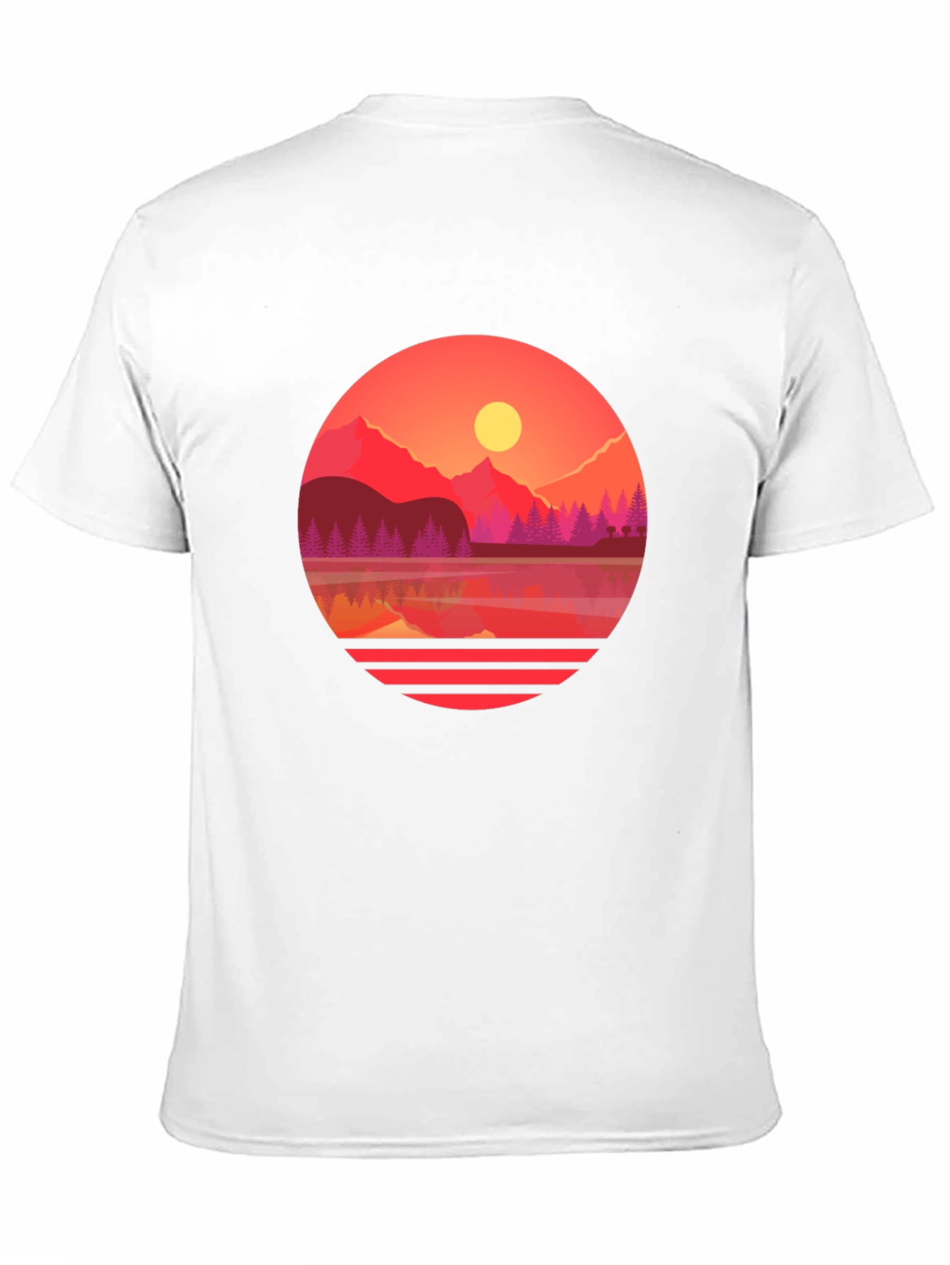 Sunset Lake Graphic Tee - Nature Inspired