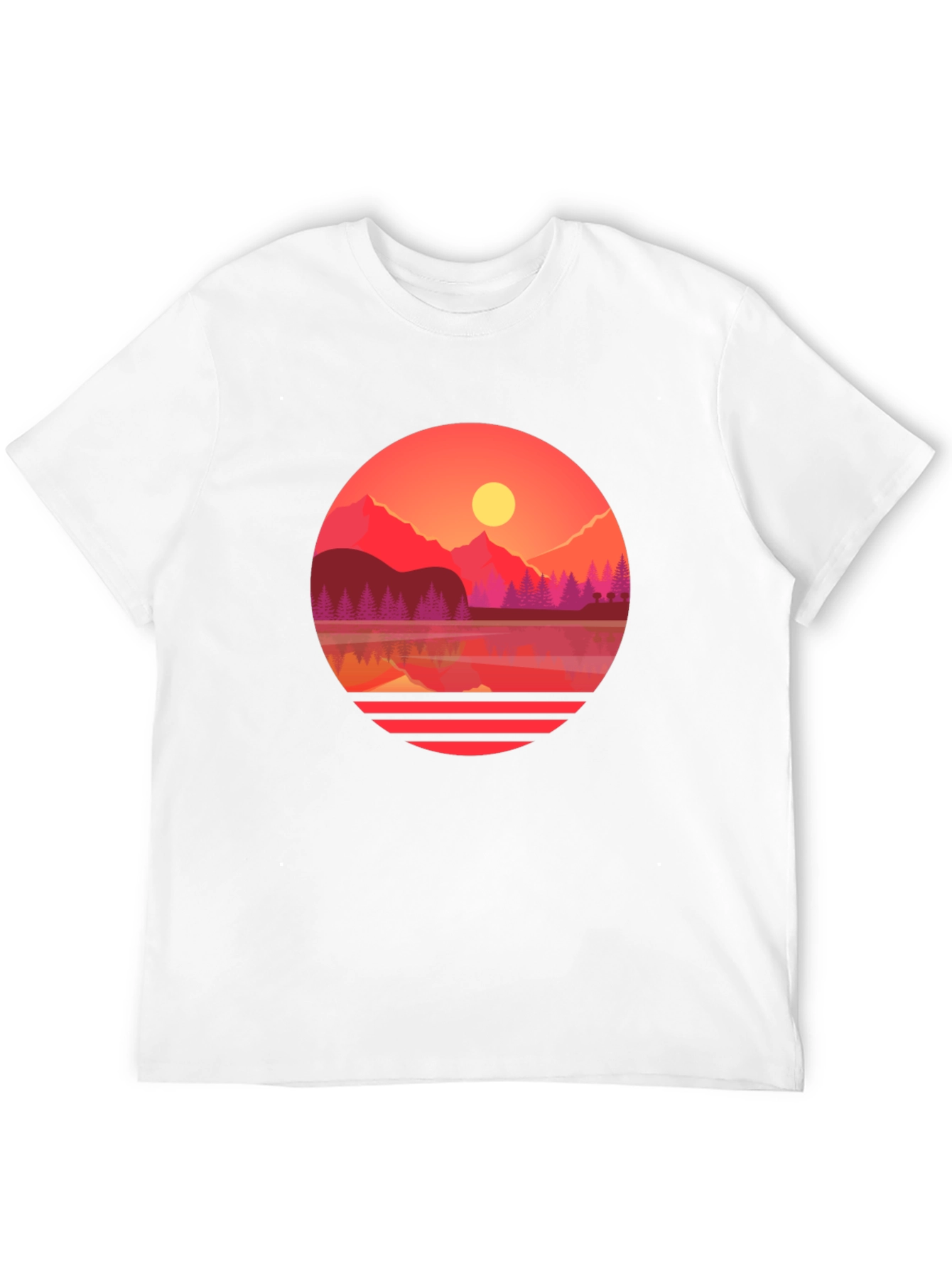Sunset Lake Graphic Tee - Nature Inspired