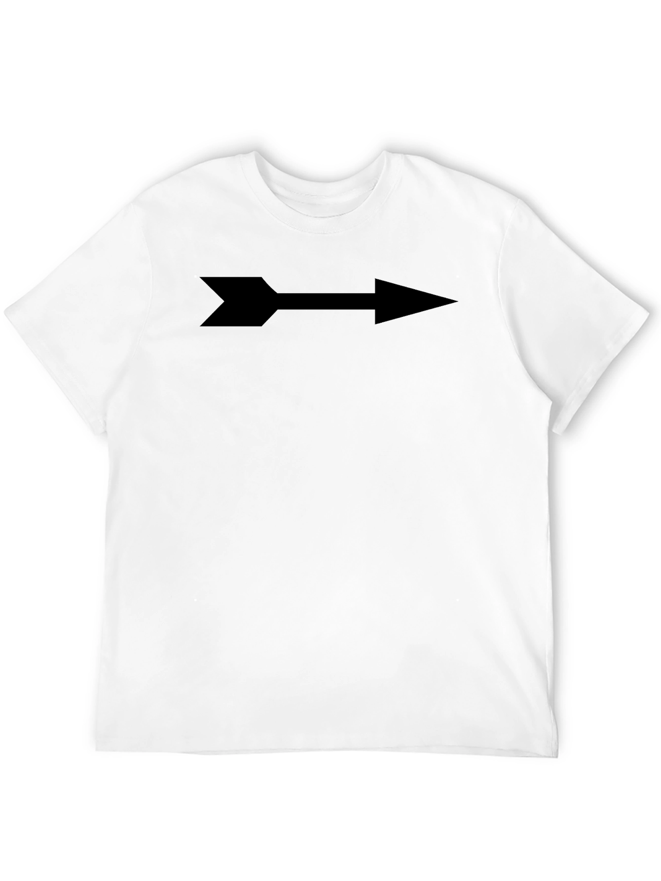 Arrow Graphic Tee - Casual Black T-Shirt