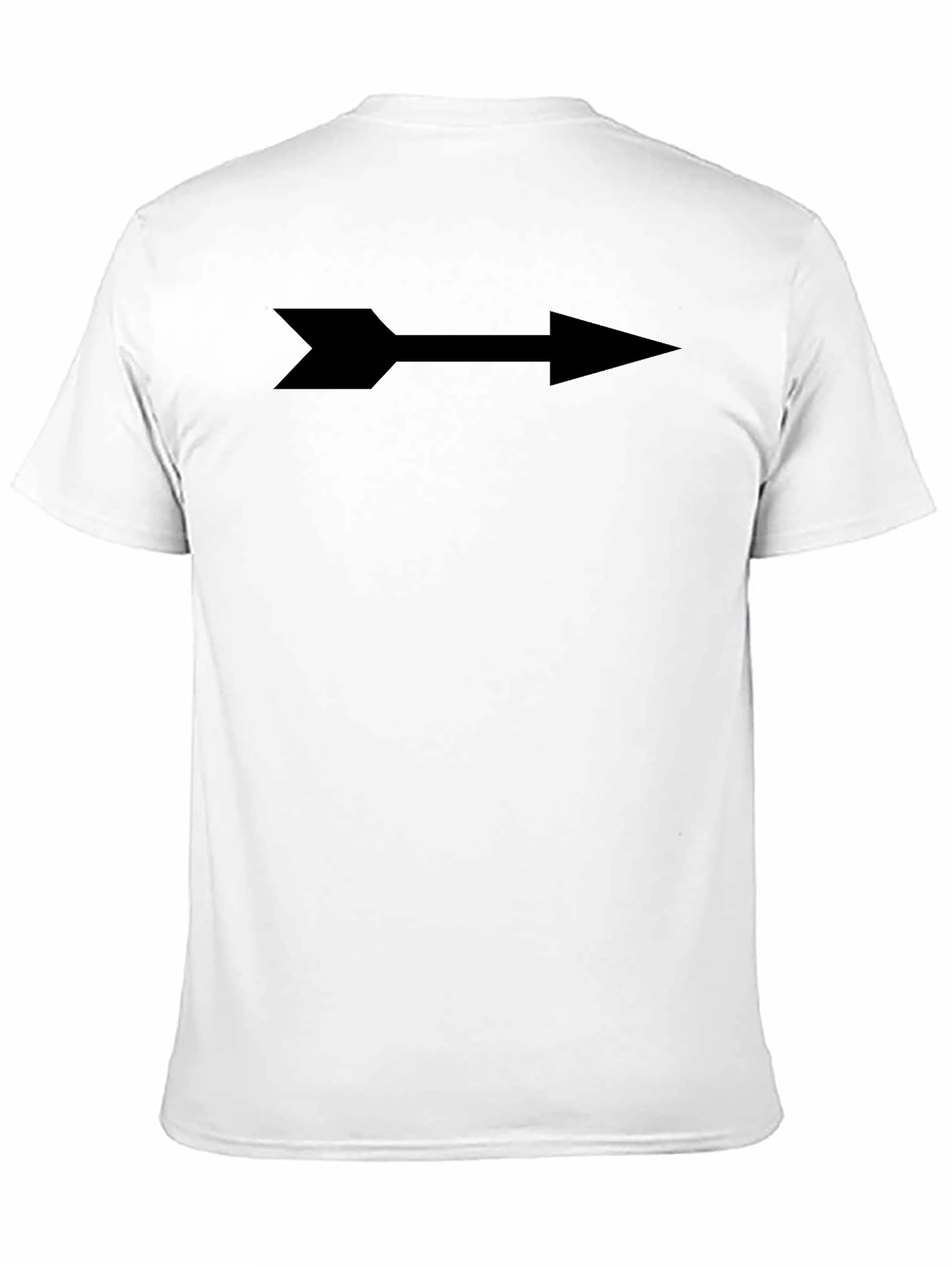 Arrow Graphic Tee - Casual Black T-Shirt
