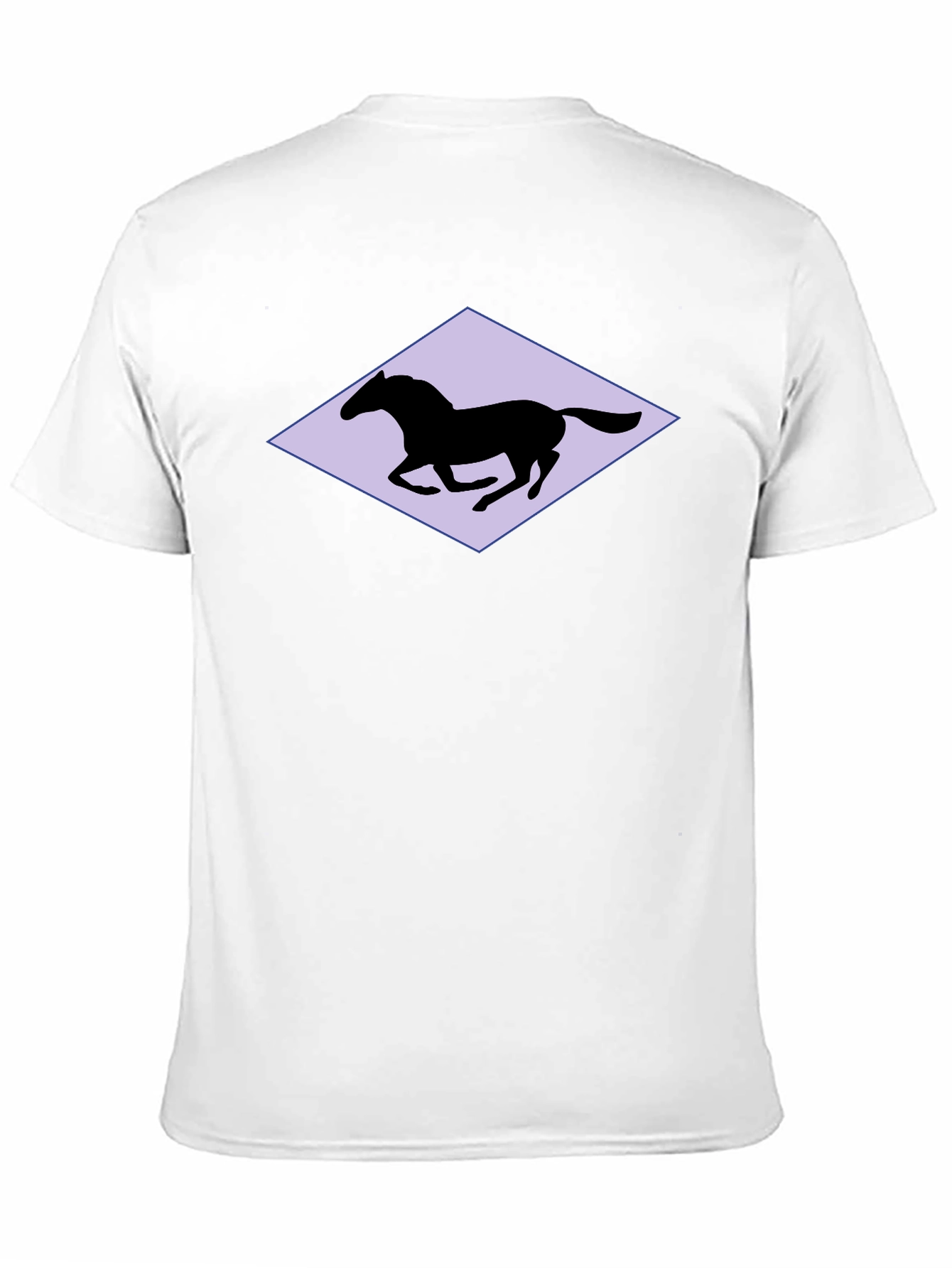 Horse Silhouette Graphic Black T-Shirt