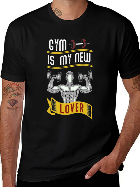 Gym Is My New Lover T-Shirt - Black Fitness Apparel