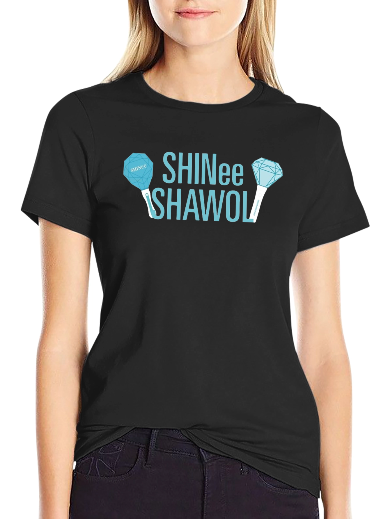 SHINee Shawol Black Graphic T-Shirt