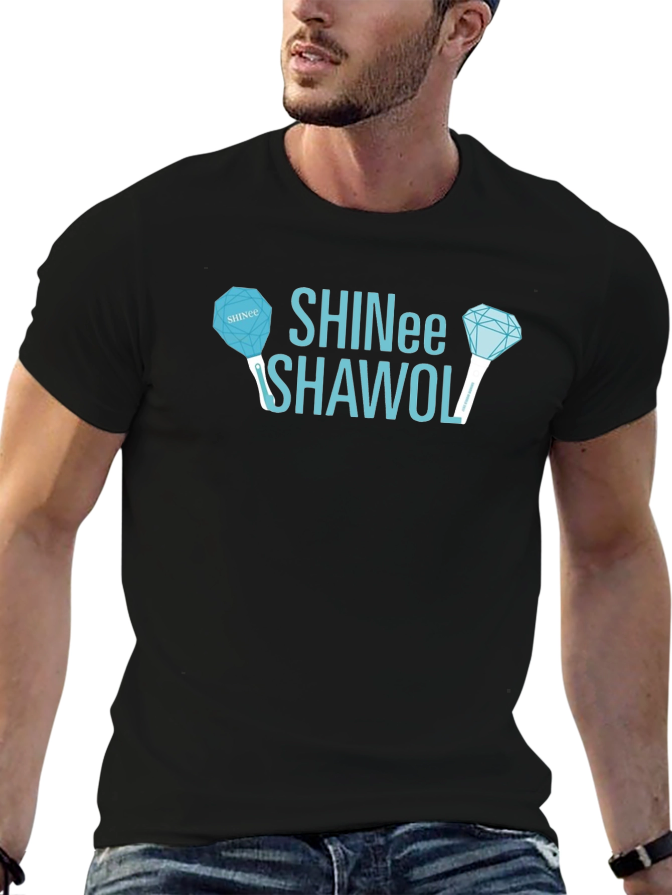 SHINee Shawol Black Graphic T-Shirt