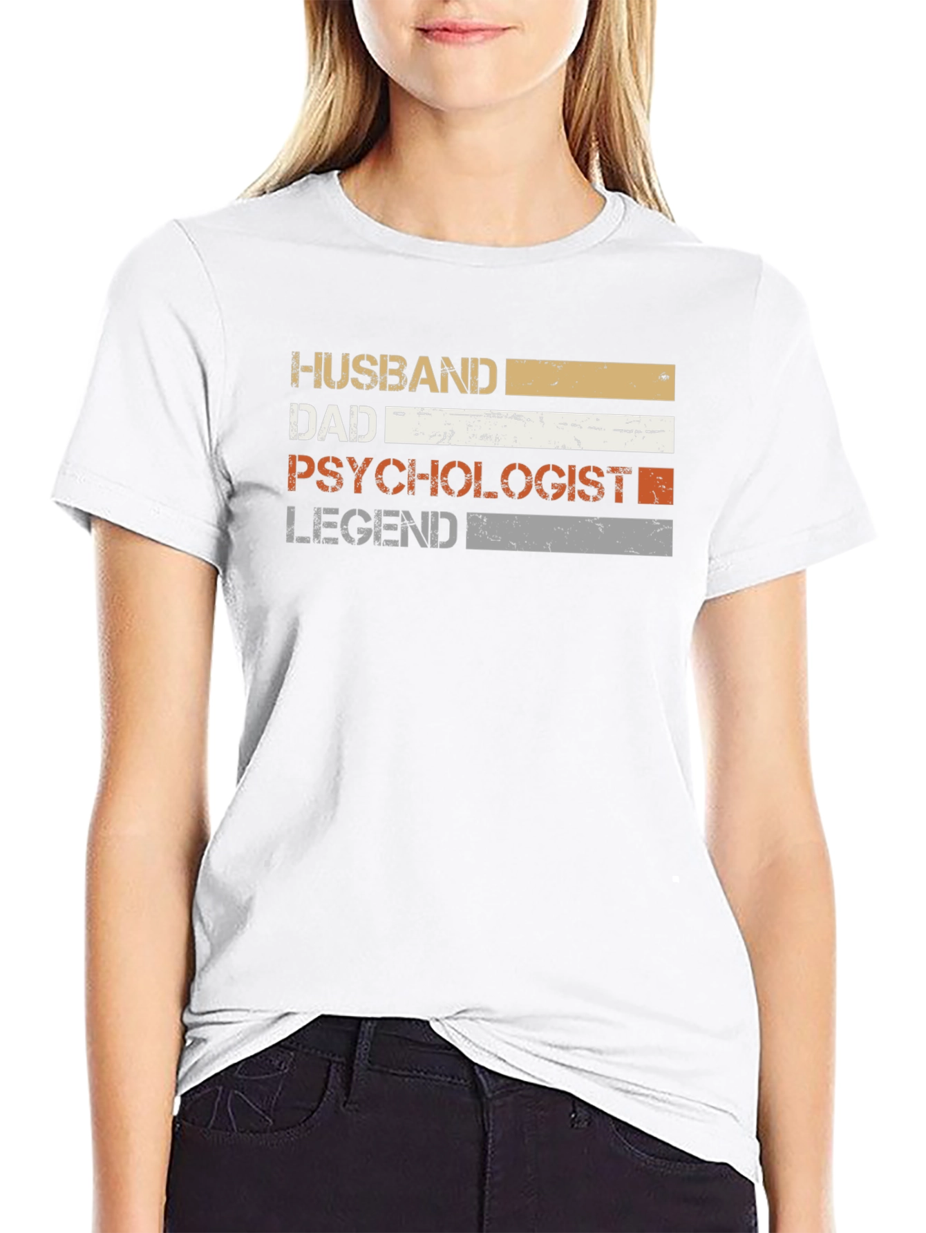 Husband Dad Psychologist Legend Graphic T-Shirt