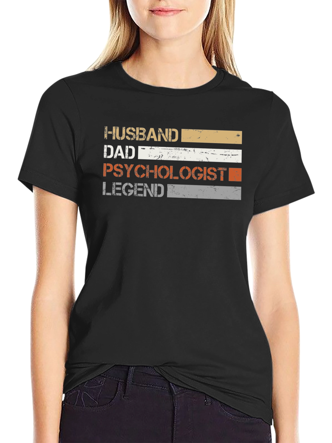 Husband Dad Psychologist Legend Graphic T-Shirt