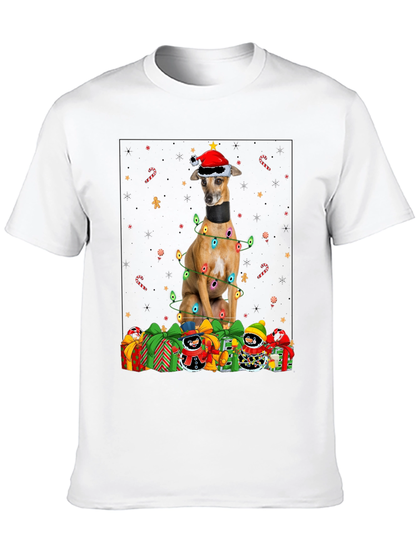Festive Dog Christmas T-Shirt