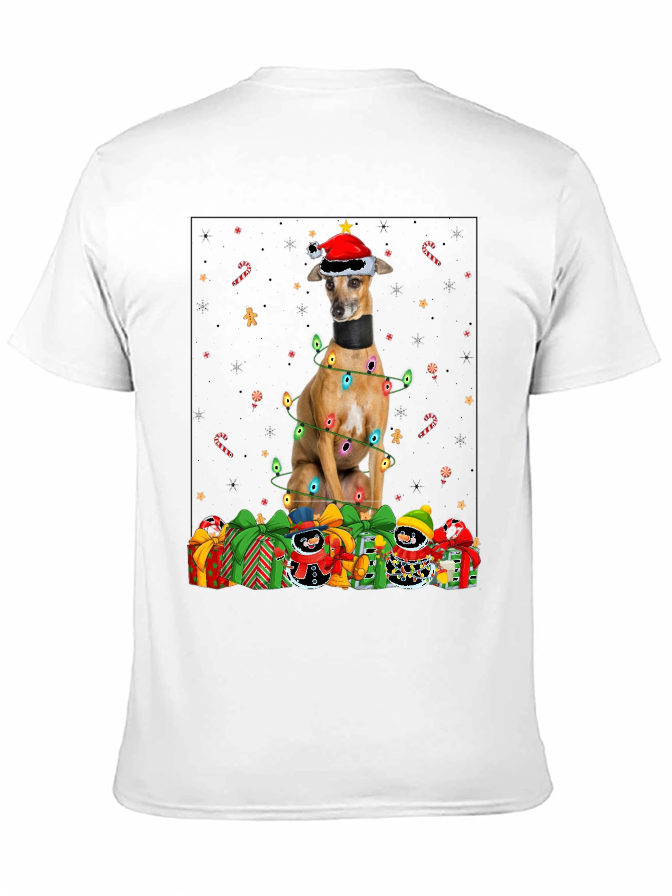 Festive Dog Christmas T-Shirt