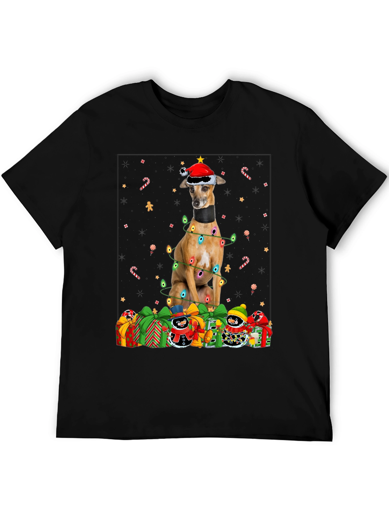 Festive Dog Christmas T-Shirt