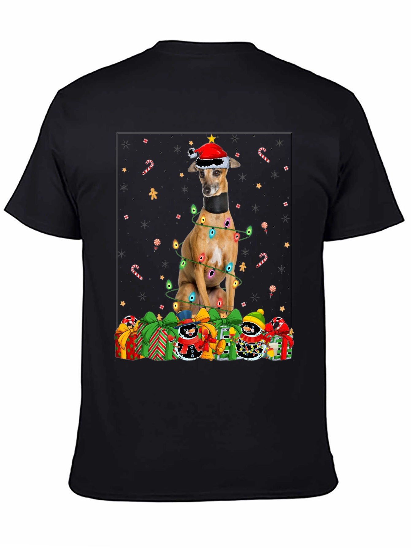 Festive Dog Christmas T-Shirt