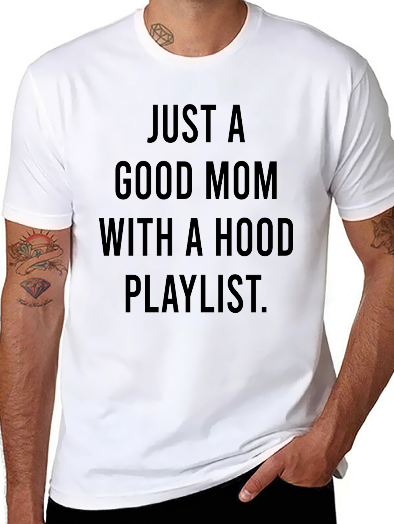 Good Mom Hood Playlist T-Shirt