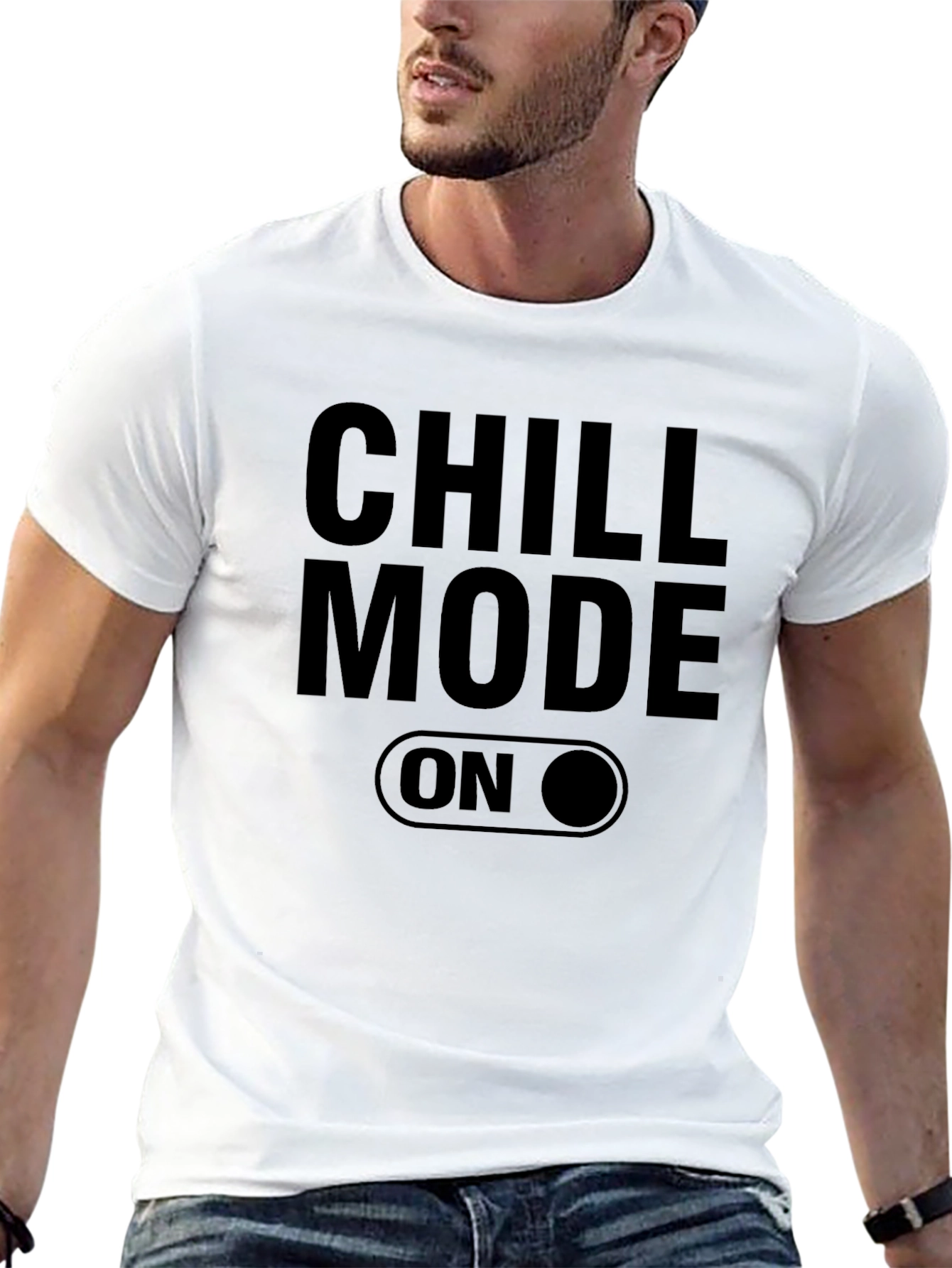 Chill Mode On Graphic Tee - Relaxed Comfort
