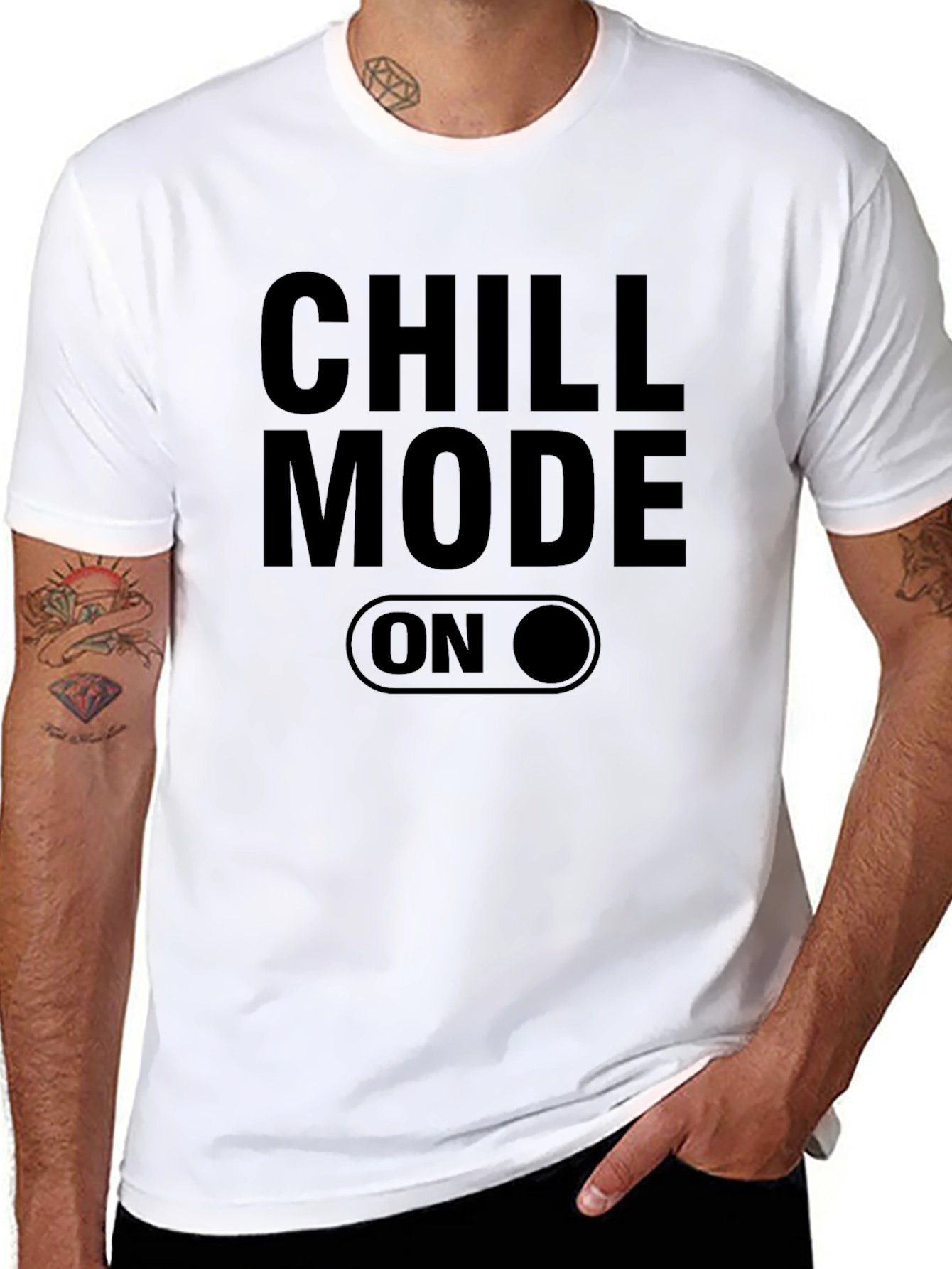 Chill Mode On Graphic Tee - Relaxed Comfort