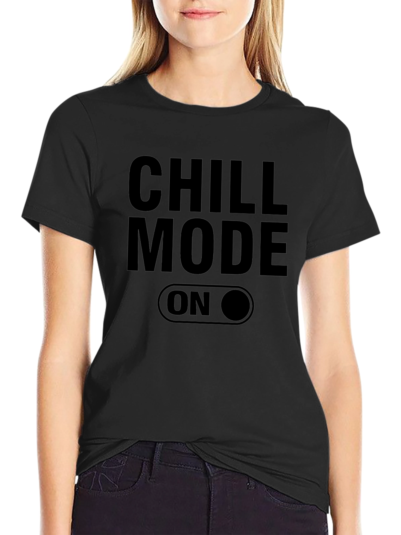 Chill Mode On Graphic Tee - Relaxed Comfort