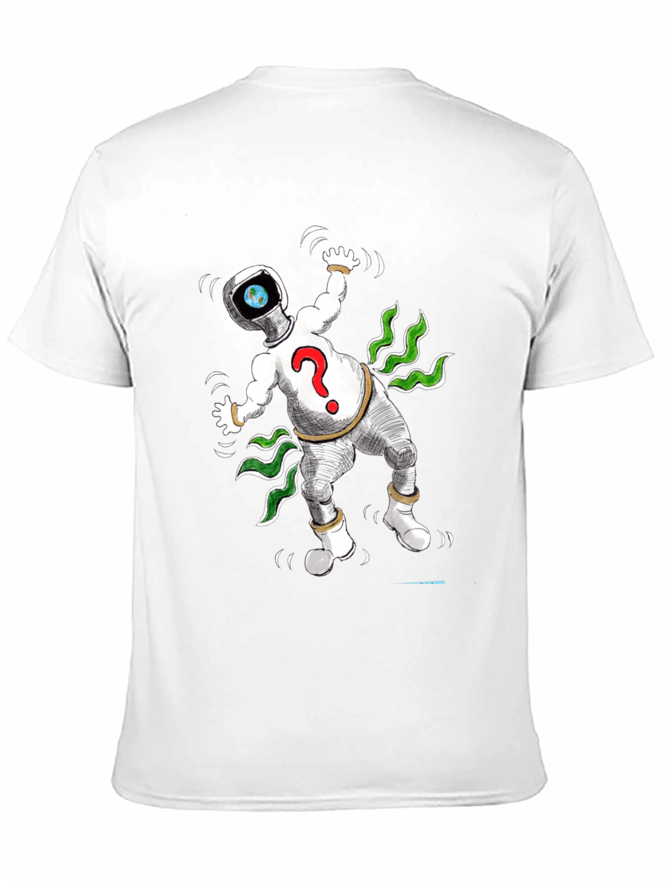 Cosmic Question T-Shirt - Black Cotton Tee