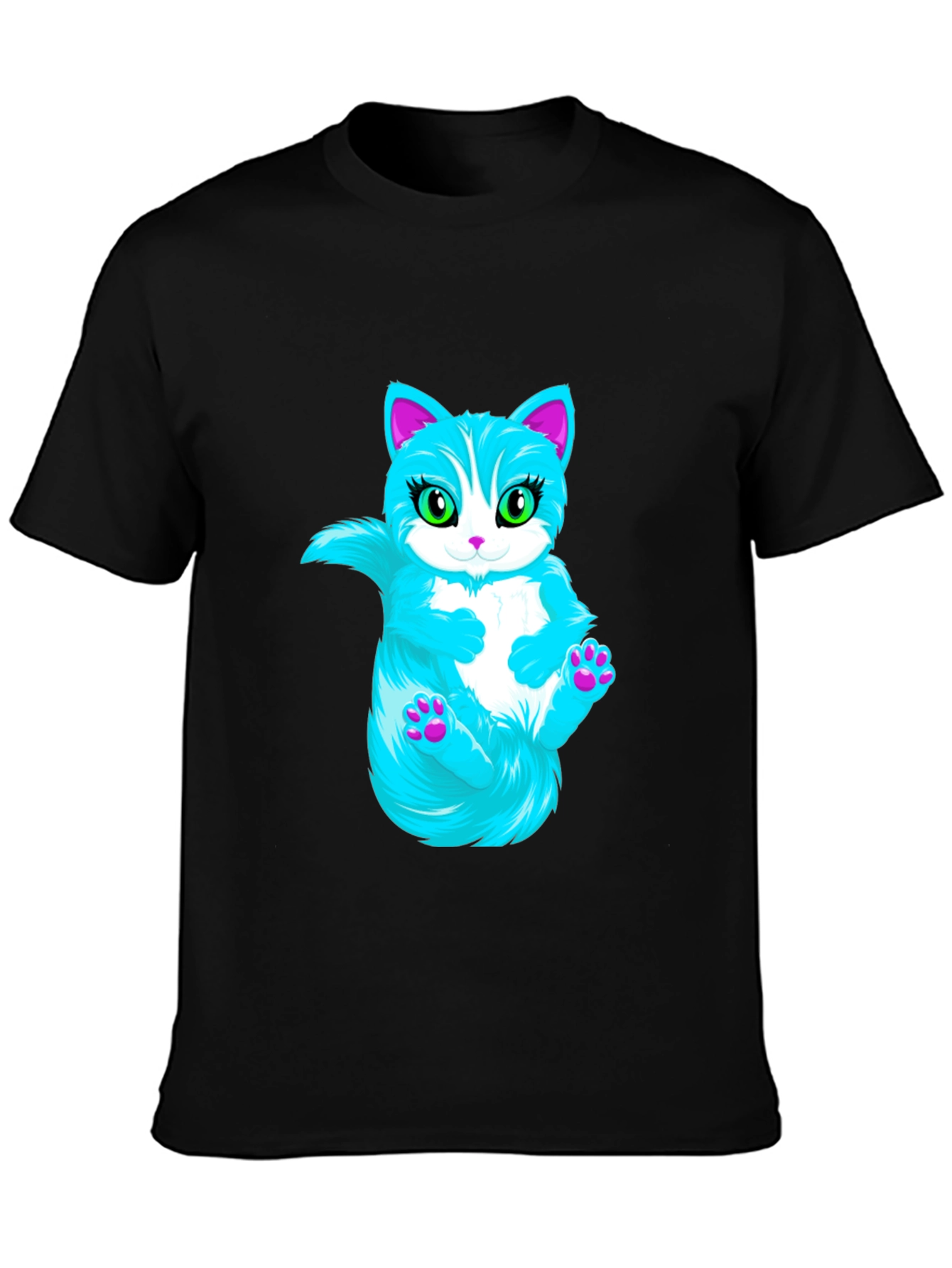 Cool Cat Graphic T-Shirt - Black