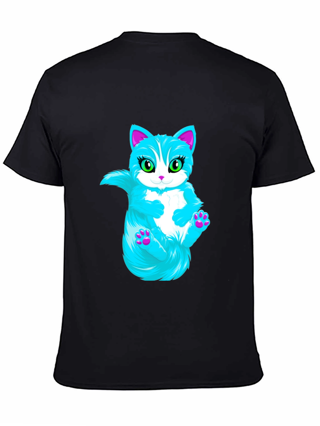 Cool Cat Graphic T-Shirt - Black