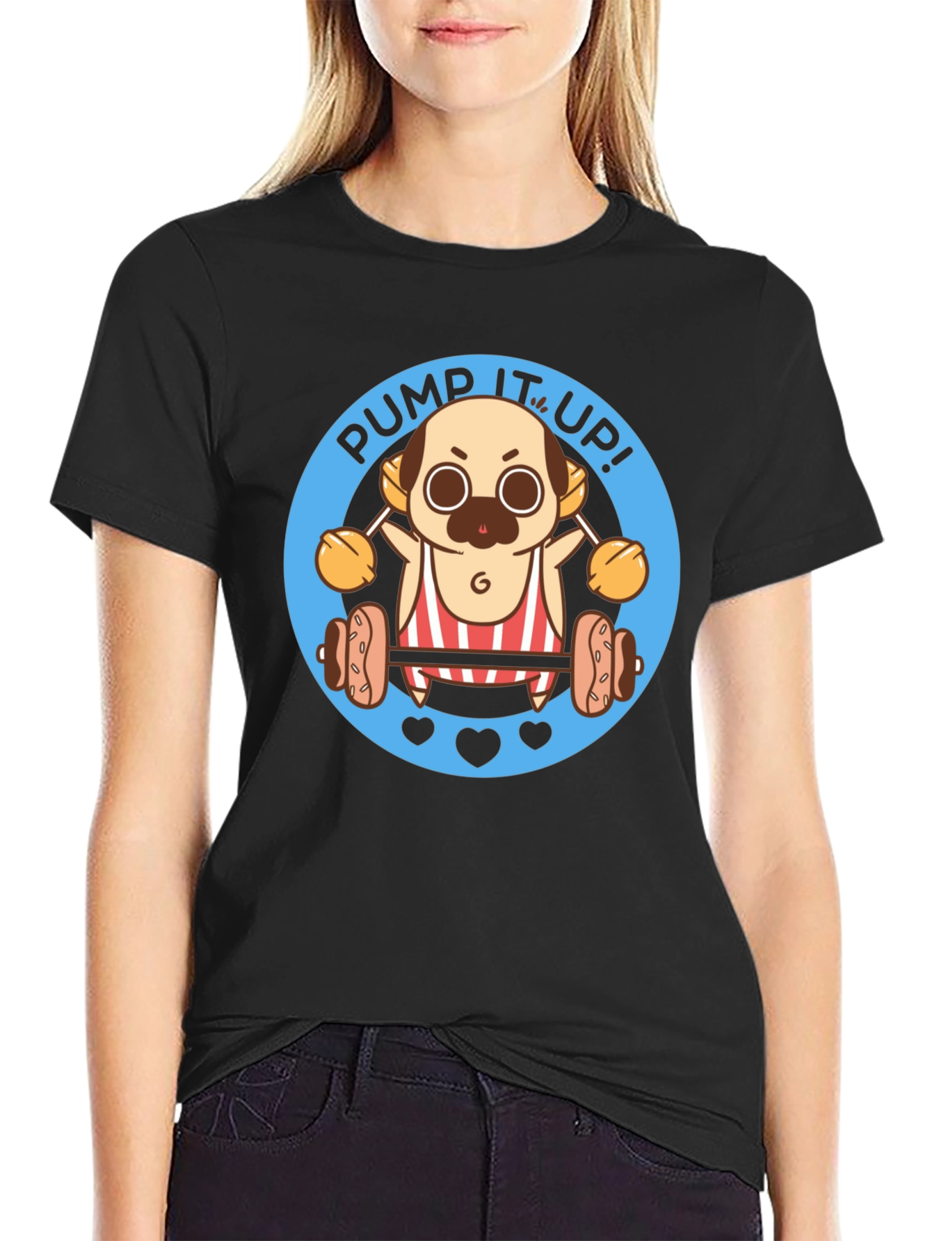 Pug Pump It Up T-Shirt