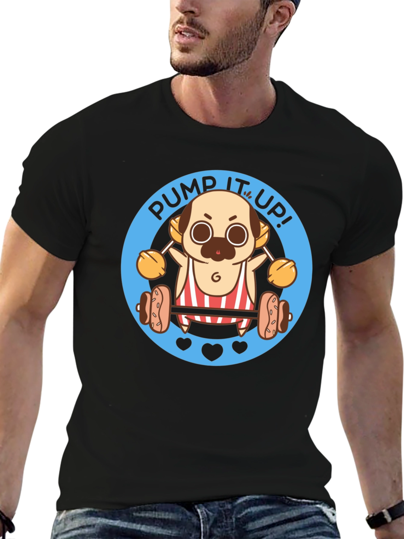 Pug Pump It Up T-Shirt