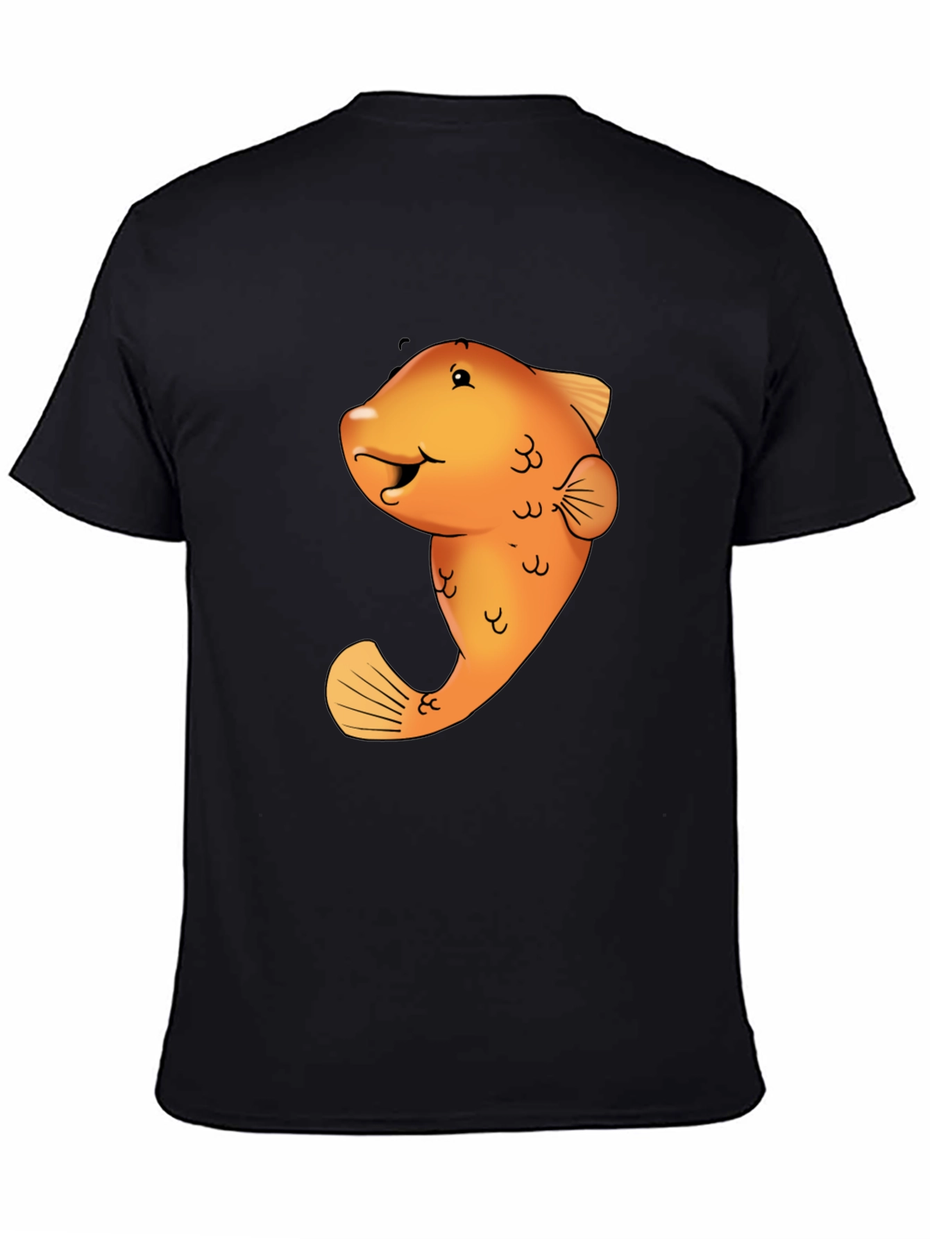 Funny Fish Graphic Tee - Black