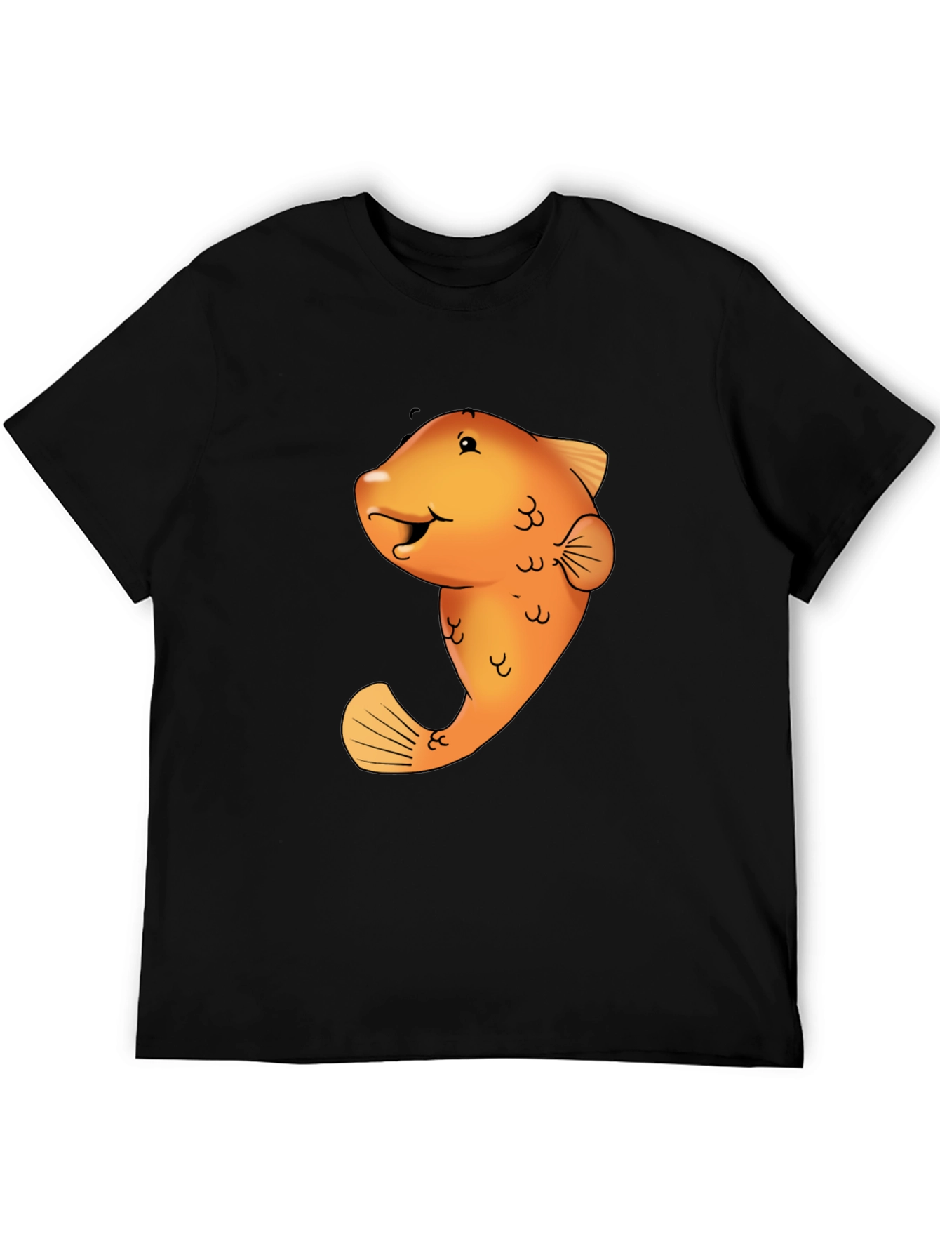 Funny Fish Graphic Tee - Black