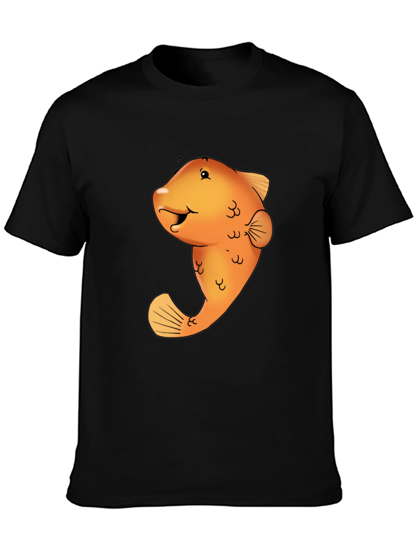 Funny Fish Graphic Tee - Black